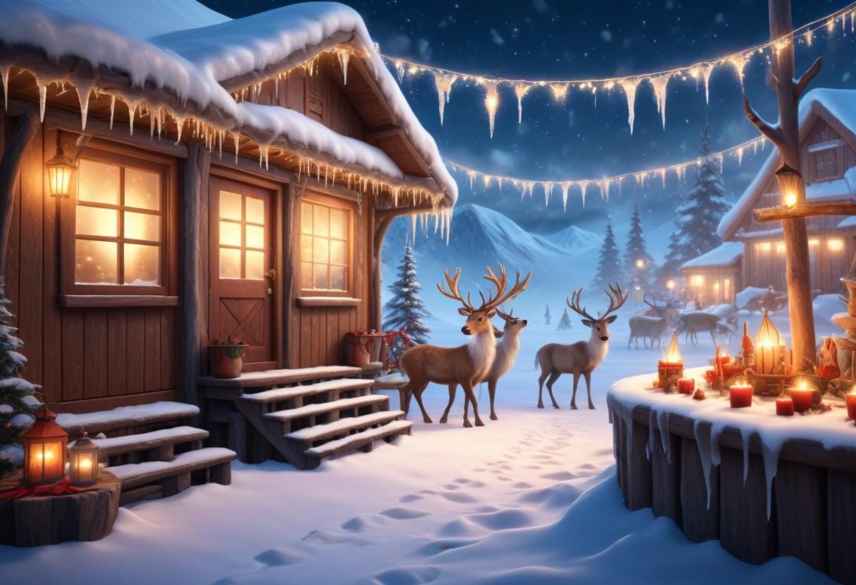 Varför Jultomten verkligen bor på Nordpolen illustration